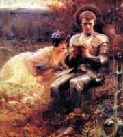 Arthur Hacker - Percival with the Grail Cup